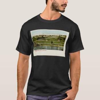 Fort Mackinac From The Harbor Vintage T-shirt by scenesfromthepast at Zazzle