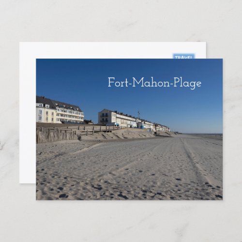 Fort_Mahon_Plage Beach View France Postcard