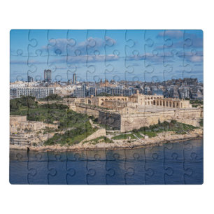 Fort Manoel and Sliema from Valletta, Malta Jigsaw Puzzle
