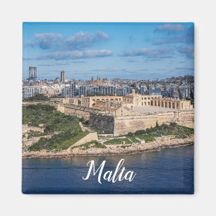 Fort Manoel and Sliema from Valletta, Malta Magnet