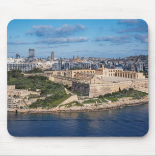 Fort Manoel and Sliema from Valletta, Malta Mouse Pad