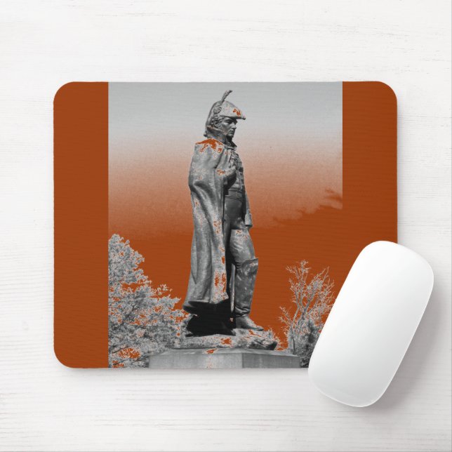 Fort McHenry Statue B+W Mouse Pad (With Mouse)