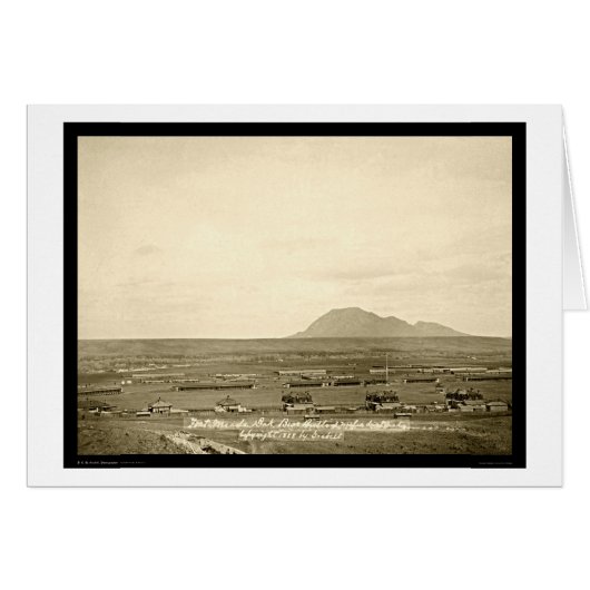 Fort Meade with Bear Butte SD 1888 Cards (Front Horizontal)