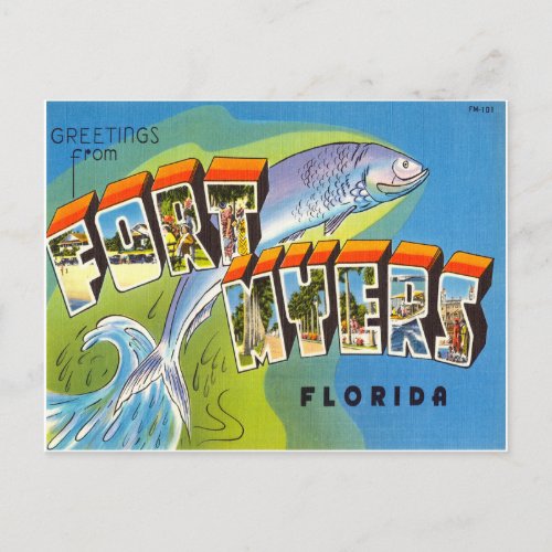 Fort Meyers Florida Postcard