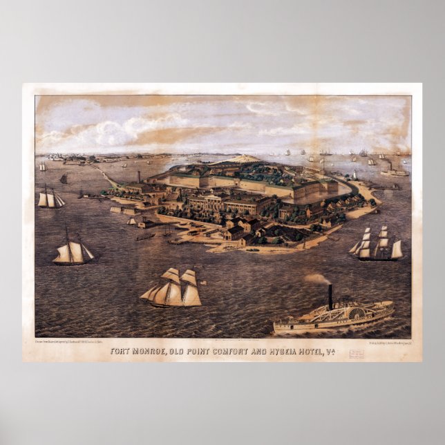 Fort Monroe Virginia (1861) Poster (Front)