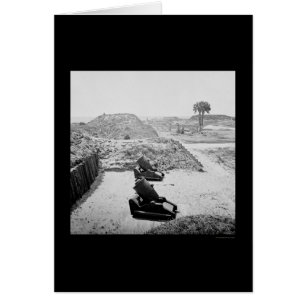 Fort Moultrie Interior near Chaleston, SC 1865 Cards