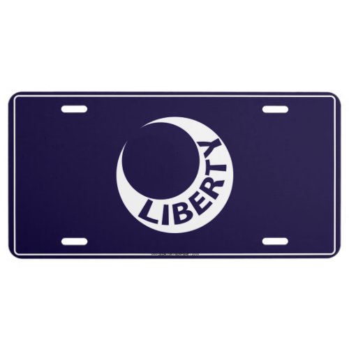 Fort Moultrie Liberty Crescent License Plate