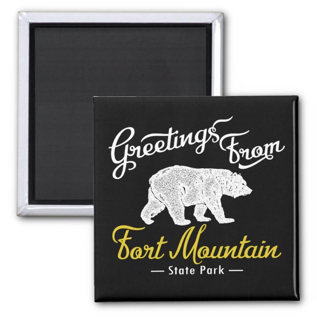 Fort Mountain State Park Bear Magnet
