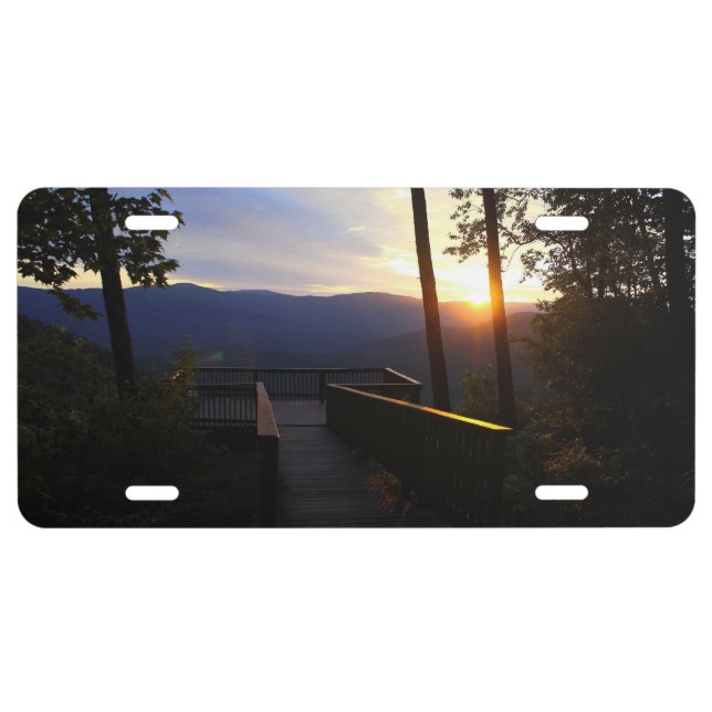 Fort Mountain Sunrise License Plate (Front)