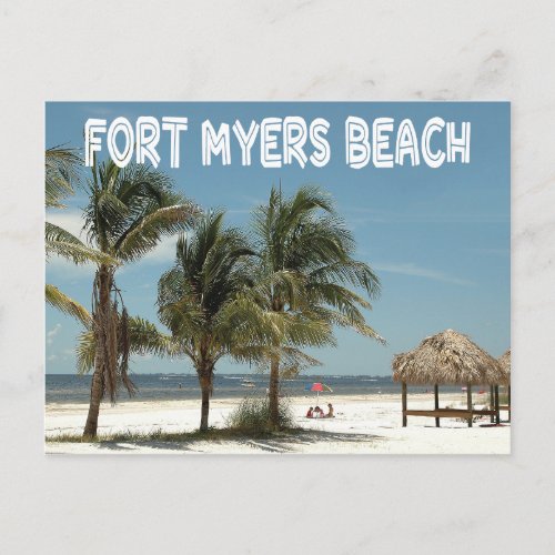 Fort Myers Beach Florida Scene Postcard