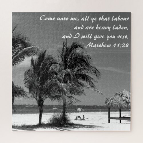 Fort Myers Beach Matthew 1128 Inspirational  Jigsaw Puzzle