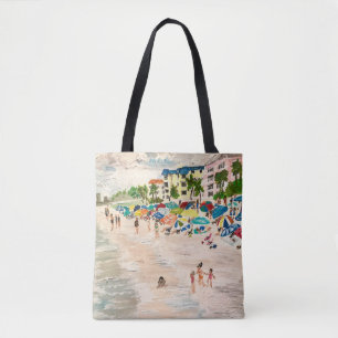 "Fort Myer's Beach" painting by Therese Kramer  Tote Bag