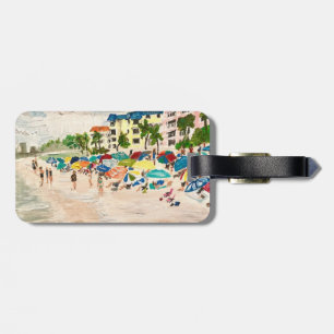 Fort Myer's Beach Painting Luggage Tag