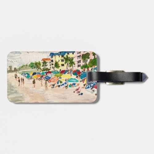 Fort Myers Beach Painting  Luggage Tag