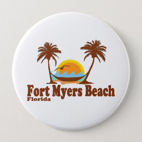 Fort Myers Beach Pinback Button