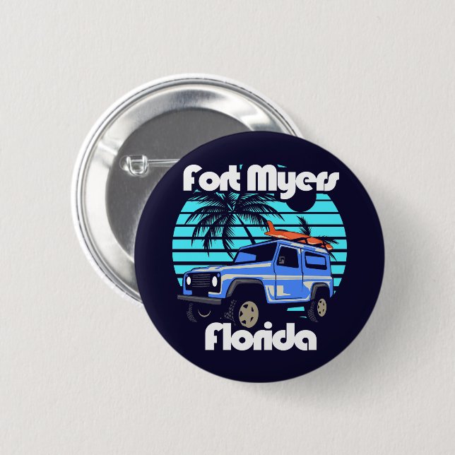 Fort Myers Florida Button (Front & Back)