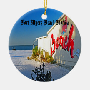Fort Myers florida Ceramic Ornament