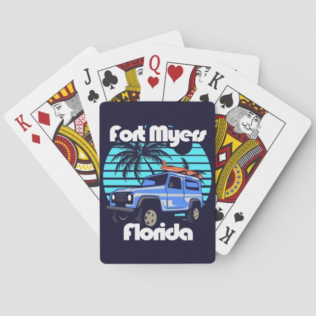 Fort Myers Florida Poker Cards (Back)