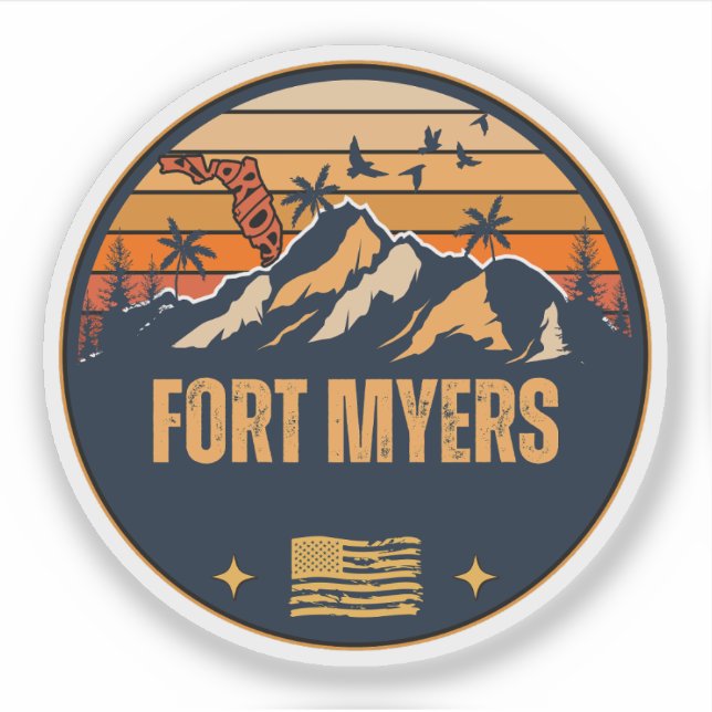 Fort Myers, Florida  Sticker (Front)