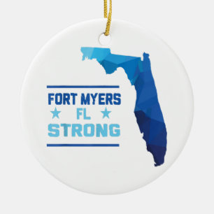 Fort Myers Florida Strong Ceramic Ornament