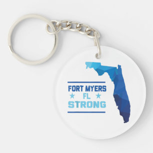 Fort Myers Florida Strong Keychain