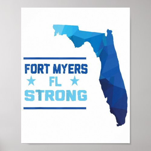 Fort Myers Florida Strong Poster