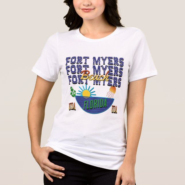 Fort Myers, Florida Tri-Blend Shirt (Front)