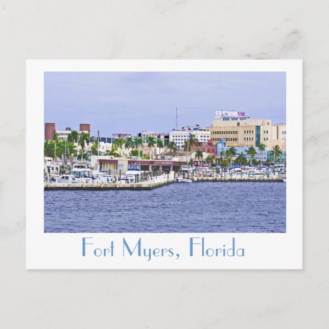 Fort Myers, Florida, U.S.A. Postcard (Front)