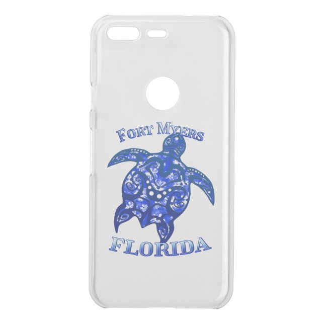 Fort Myers Florida Vacation Tribal Turtle Uncommon Google Pixel Case (Back)
