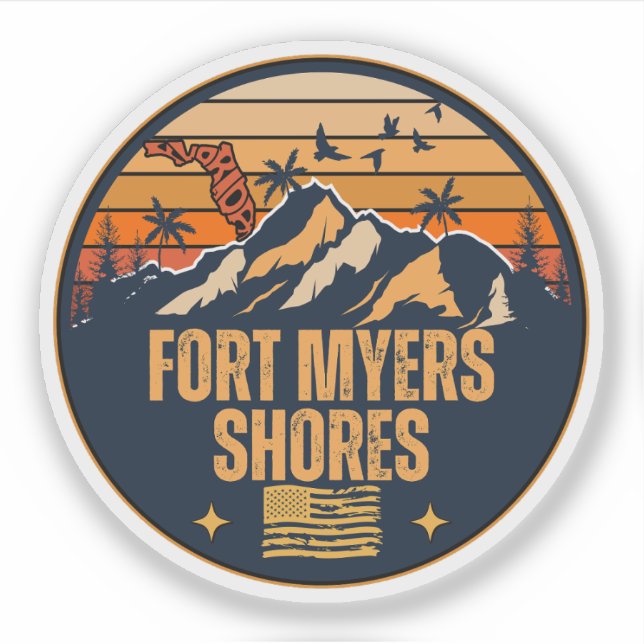 Fort Myers Shores, Florida  Sticker (Front)