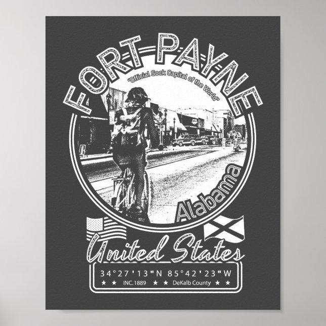 FORT PAYNE CITY - STATE OF ALABAMA POSTER (Front)