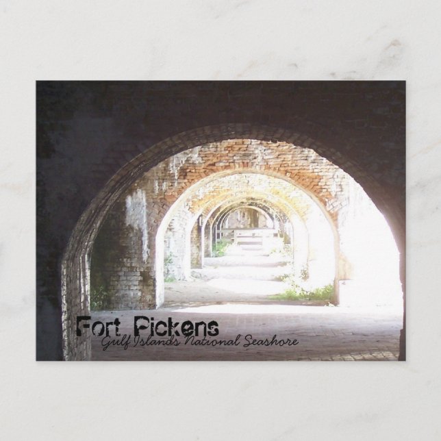Fort Pickens, Gulf Islands National Seashore Postcard (Front)