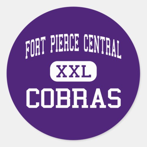 Fort Pierce Central _ Cobras _ High _ Fort Pierce Classic Round Sticker