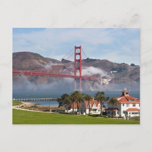Fort Point Coast Guard Station Golden Gate Bridge Postcard