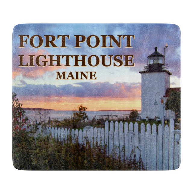 Fort Point Lighthouse, Maine Cutting Board (Front)