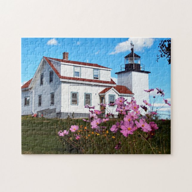 Fort Point Lighthouse, Maine Jigsaw Puzzle (Horizontal)
