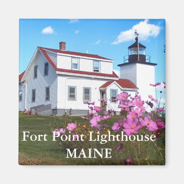 Fort Point Lighthouse, Maine Magnet (Front)