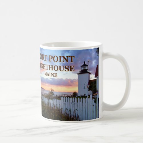 Fort Point Lighthouse Maine Mug