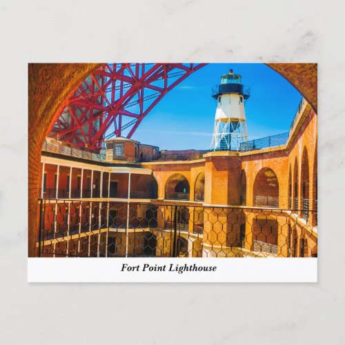 Fort Point Lighthouse Postcard