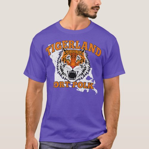 Fort Polk Alumni Louisiana La Tigerland Veterans V T_Shirt