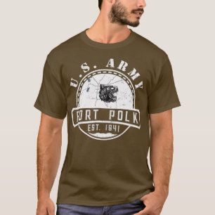 Fort Polk Alumni Louisiana La Tigerland Veterans V T-Shirt