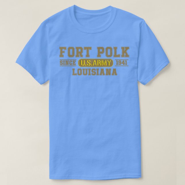 Fort Polk Louisiana  T-Shirt (Design Front)