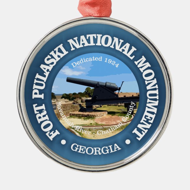 Fort Pulaski (NM) Metal Ornament (Front)