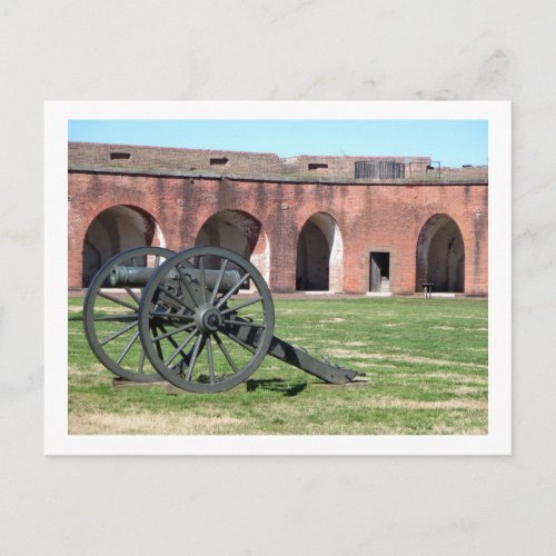 Fort Pulaski Weapon Postcard