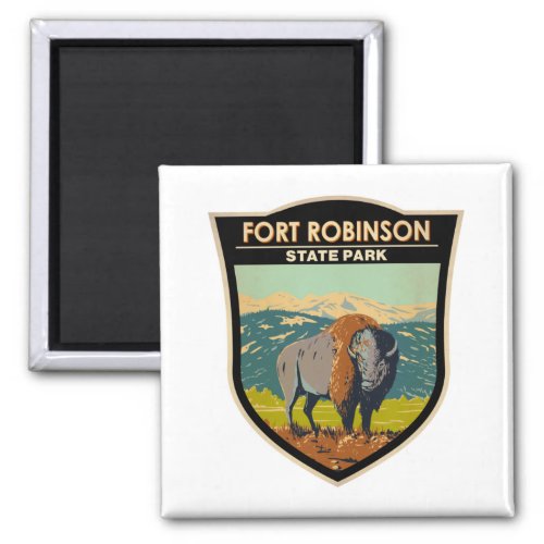 Fort Robinson State Park Nebraska Badge Magnet