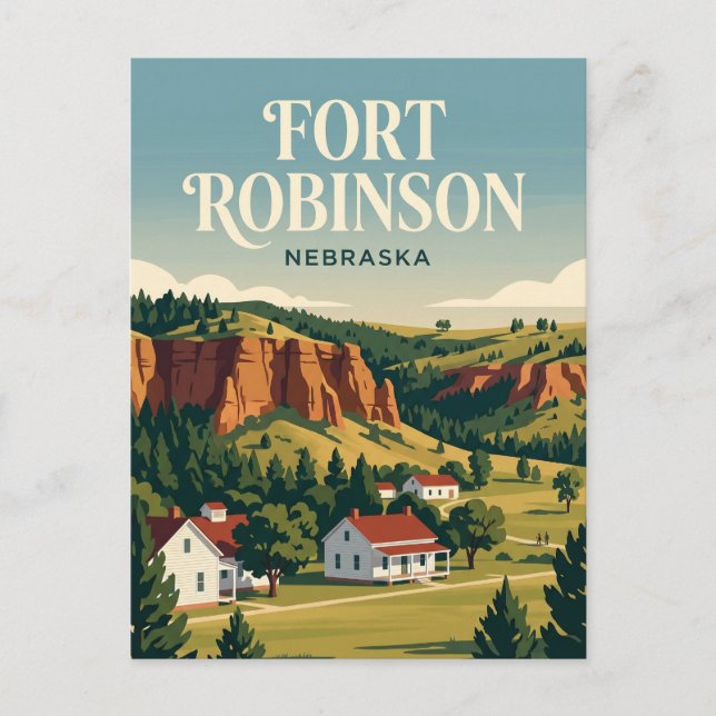 Fort Robinson State Park USA Postcard (Front)