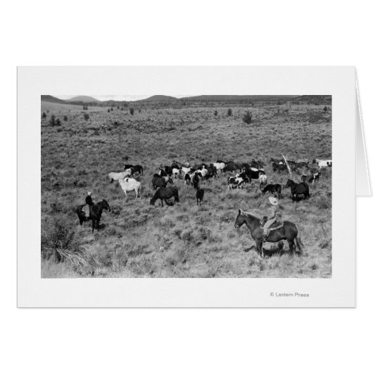 Fort Rock, Oregon Cowboy in the Devil's Garden (Front Horizontal)