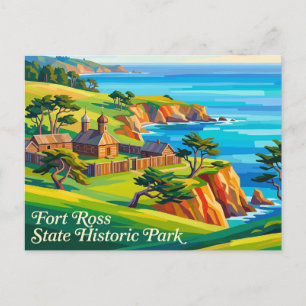 Fort Ross State Historic Park California Postcard