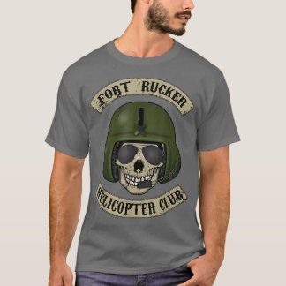 Fort Rucker Helicopter Club T Pilot, Crew Chief T T-Shirt