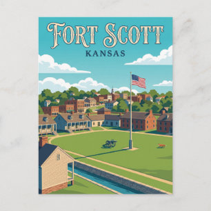 Fort Scott Kansas Postcard